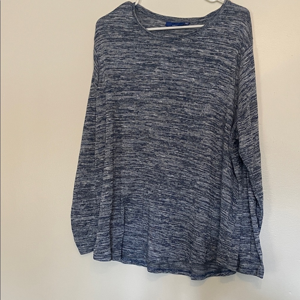 Apt. 9 Heathered Gray Long Sleeve Top